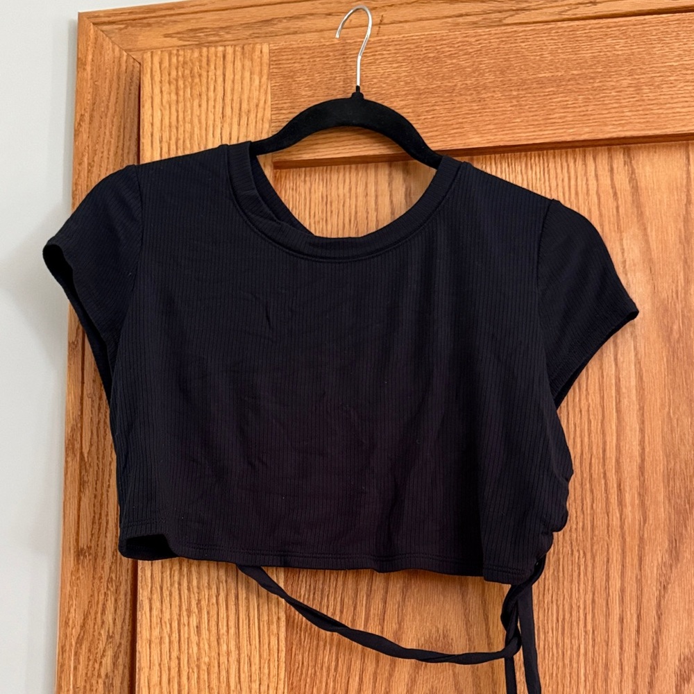 Black Women's Crop Top
